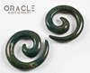 0g (8mm) Bloodstone Spirals