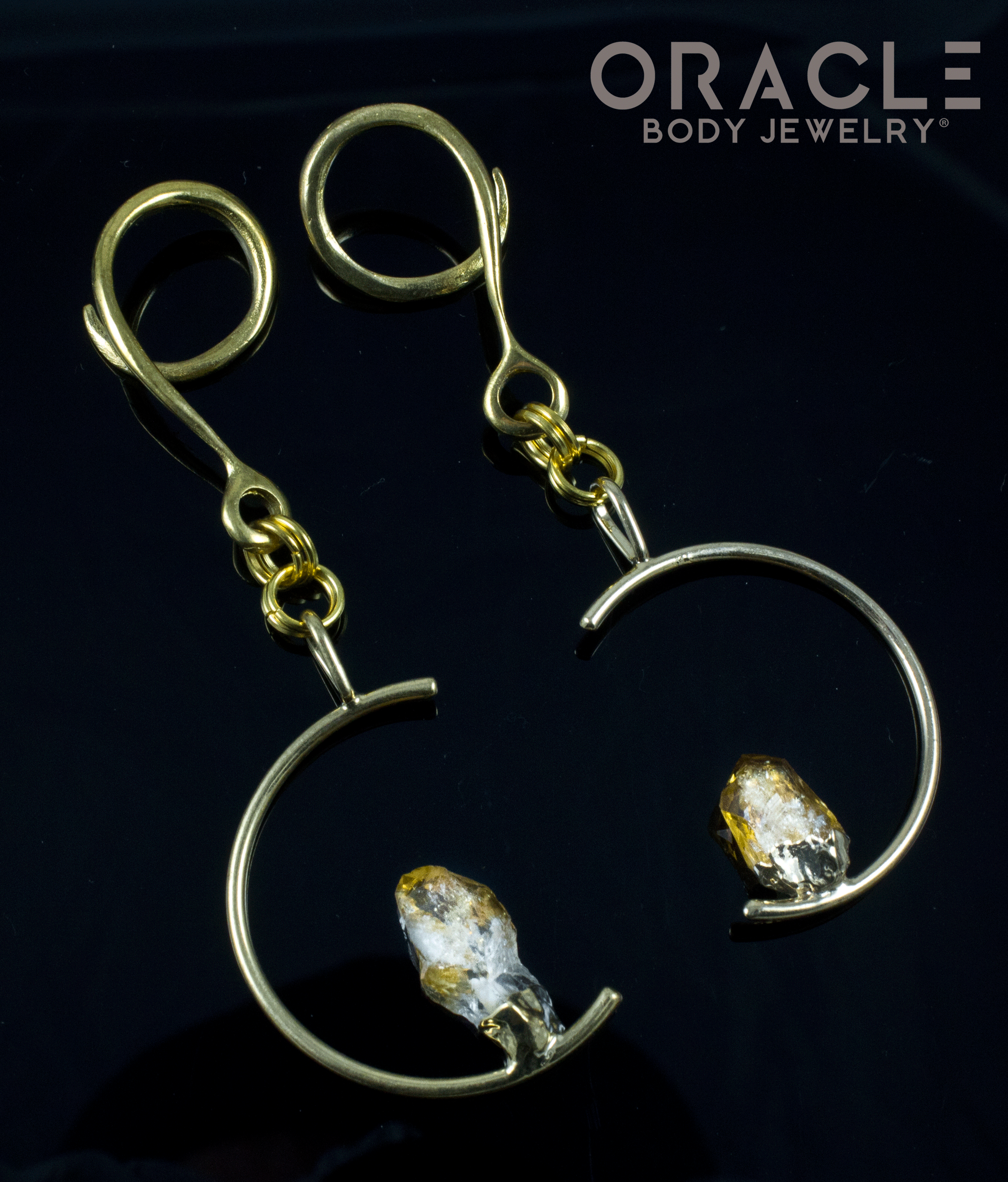 Crossover With Gold Plated Citrine