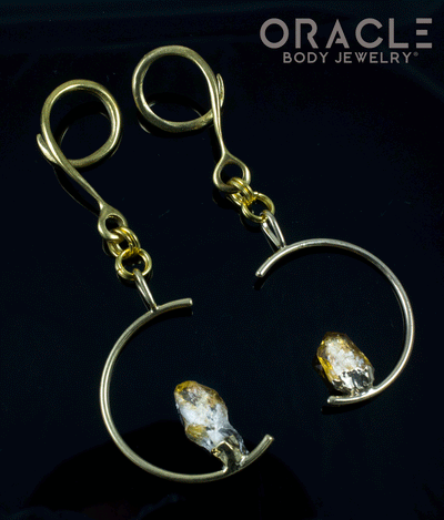 Crossover With Gold Plated Citrine