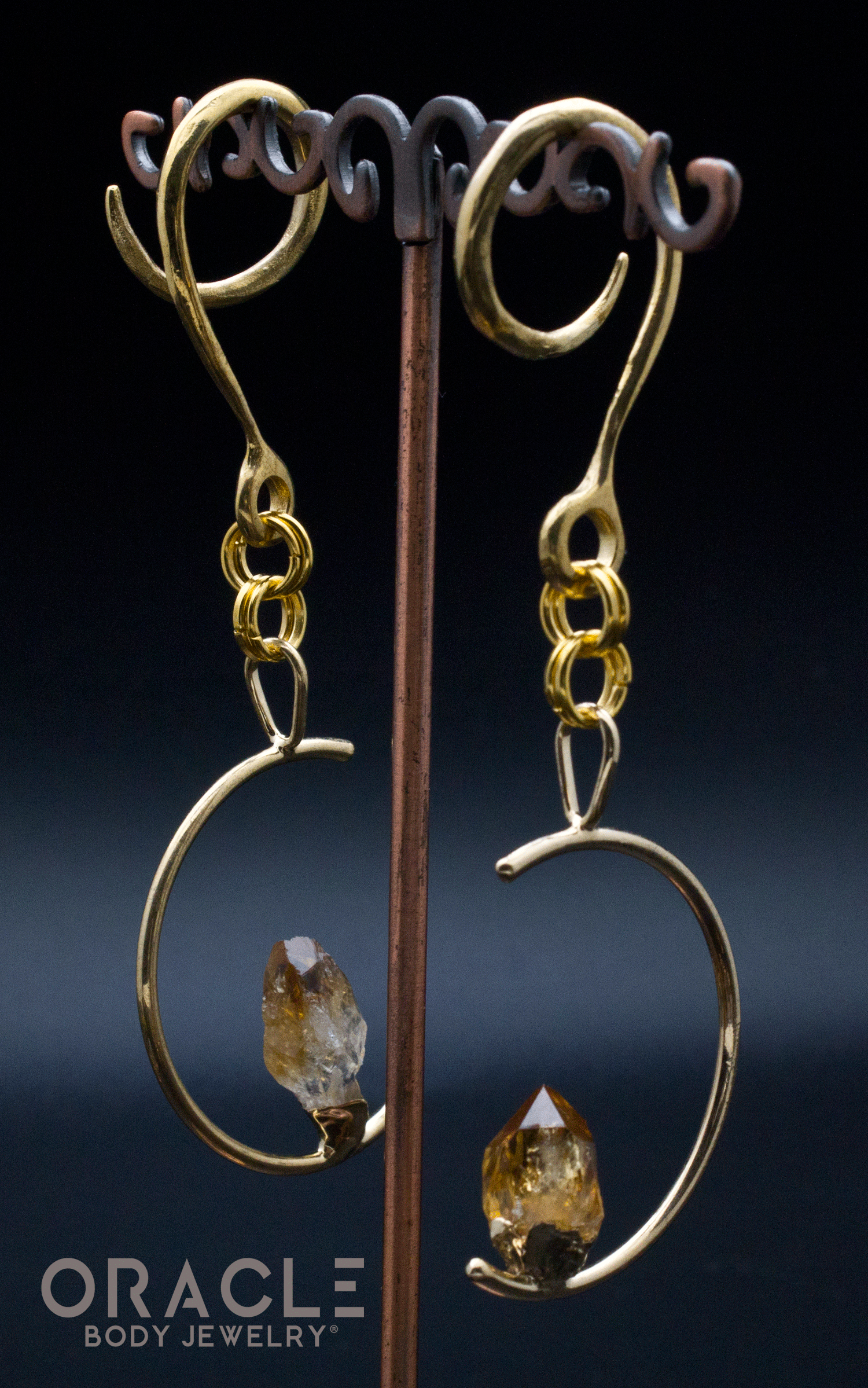 Crossover With Gold Plated Citrine