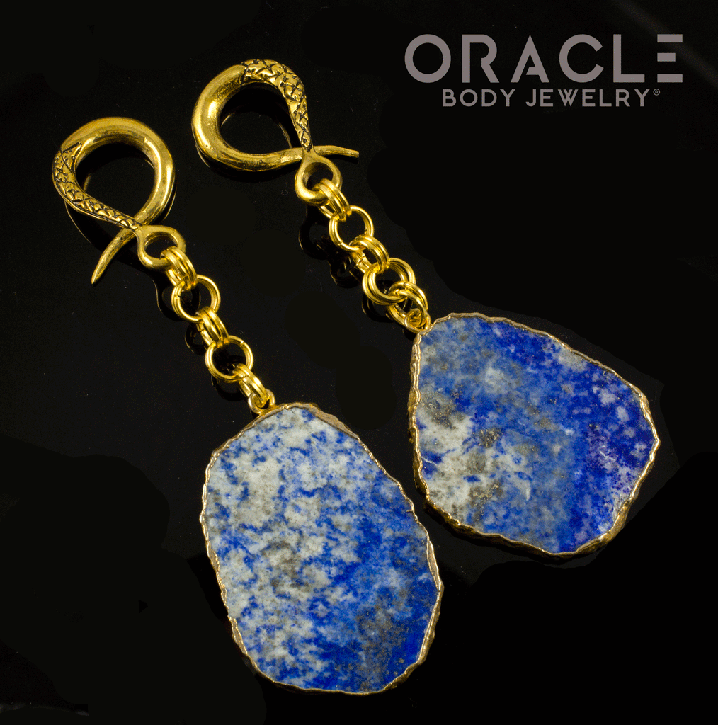 Crossover With Gold Plated Lapis