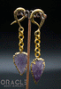 Crossover With Gold Plated Amethyst Arrowheads