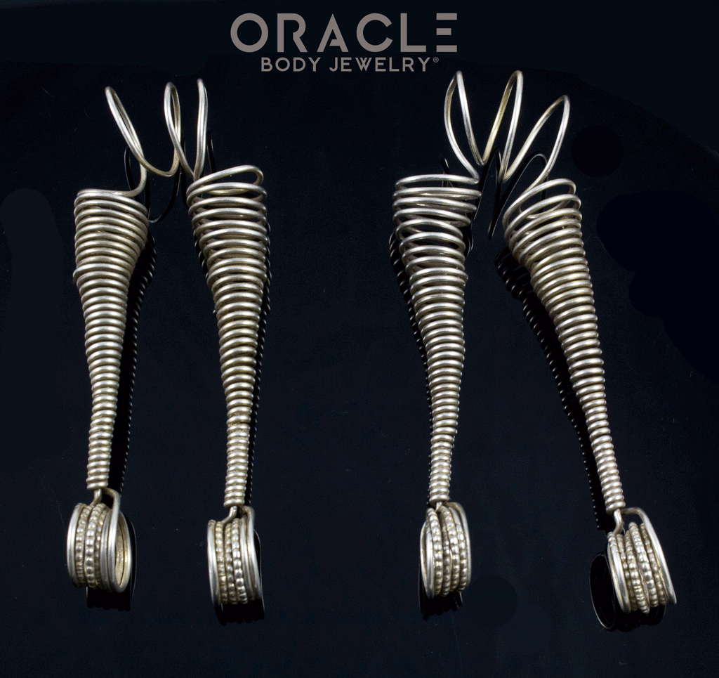 Old Kachi Rabari Wire Nagla Earrings