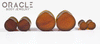 Amber Darker Tone Teardrop Plugs