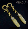 Crossover With Gold Plated Rutilated Quartz Points