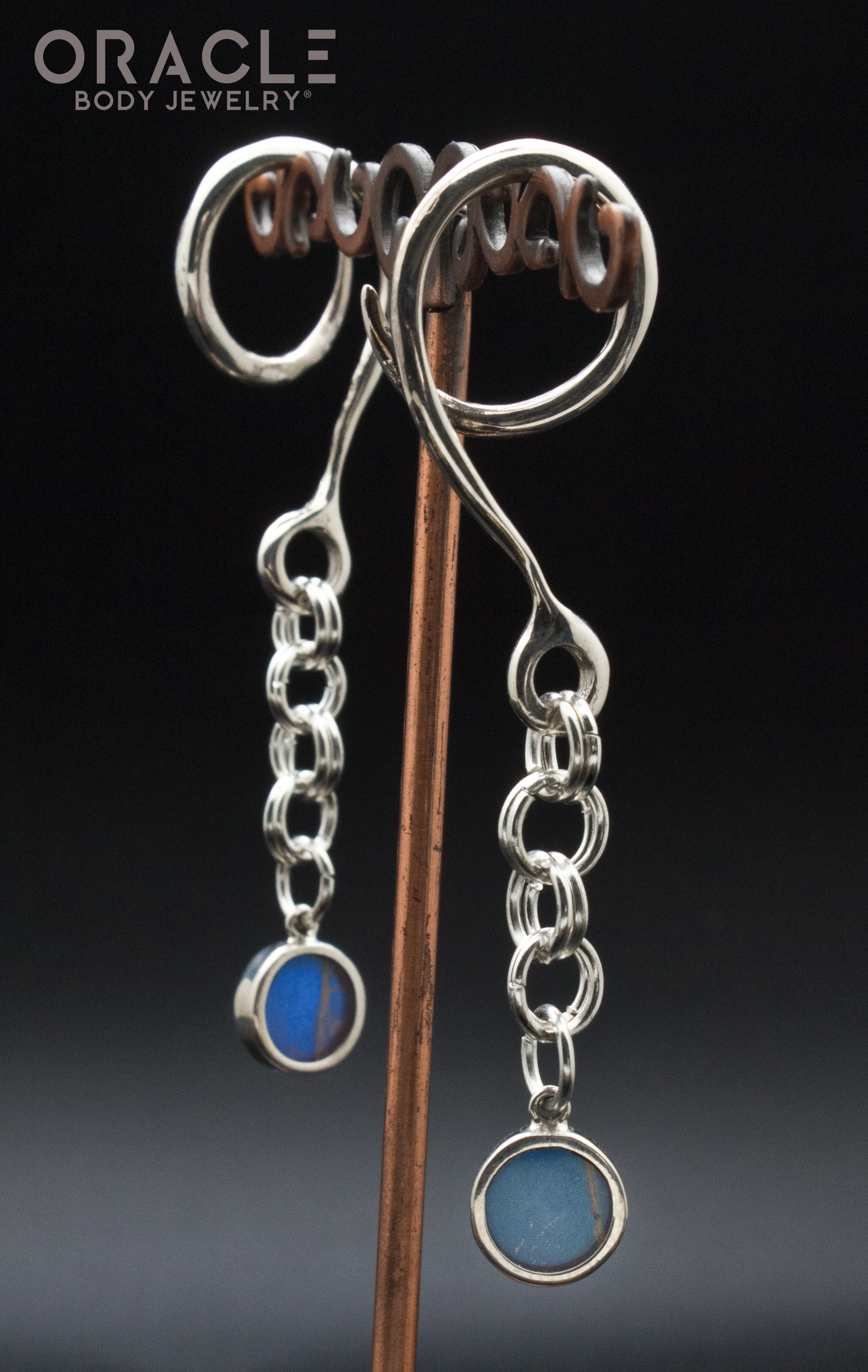 Sterling Silver Crossover With Natural Butterfly Wings