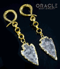 Crossover With Gold Plated Quartz Arrowheads