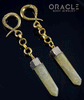 Crossover With Gold Plated Rutilated Quartz Points