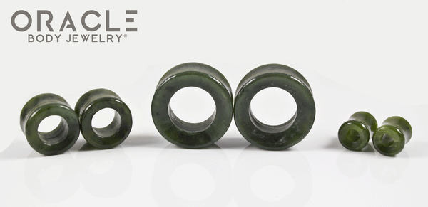 Nephrite Jade Tunnels / Eyelets