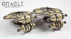 Old Akota Silver and Gold Earrings