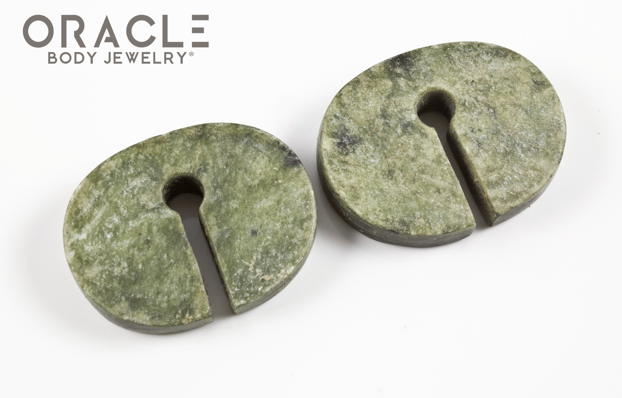 Old Serpentine Stone Split Weights
