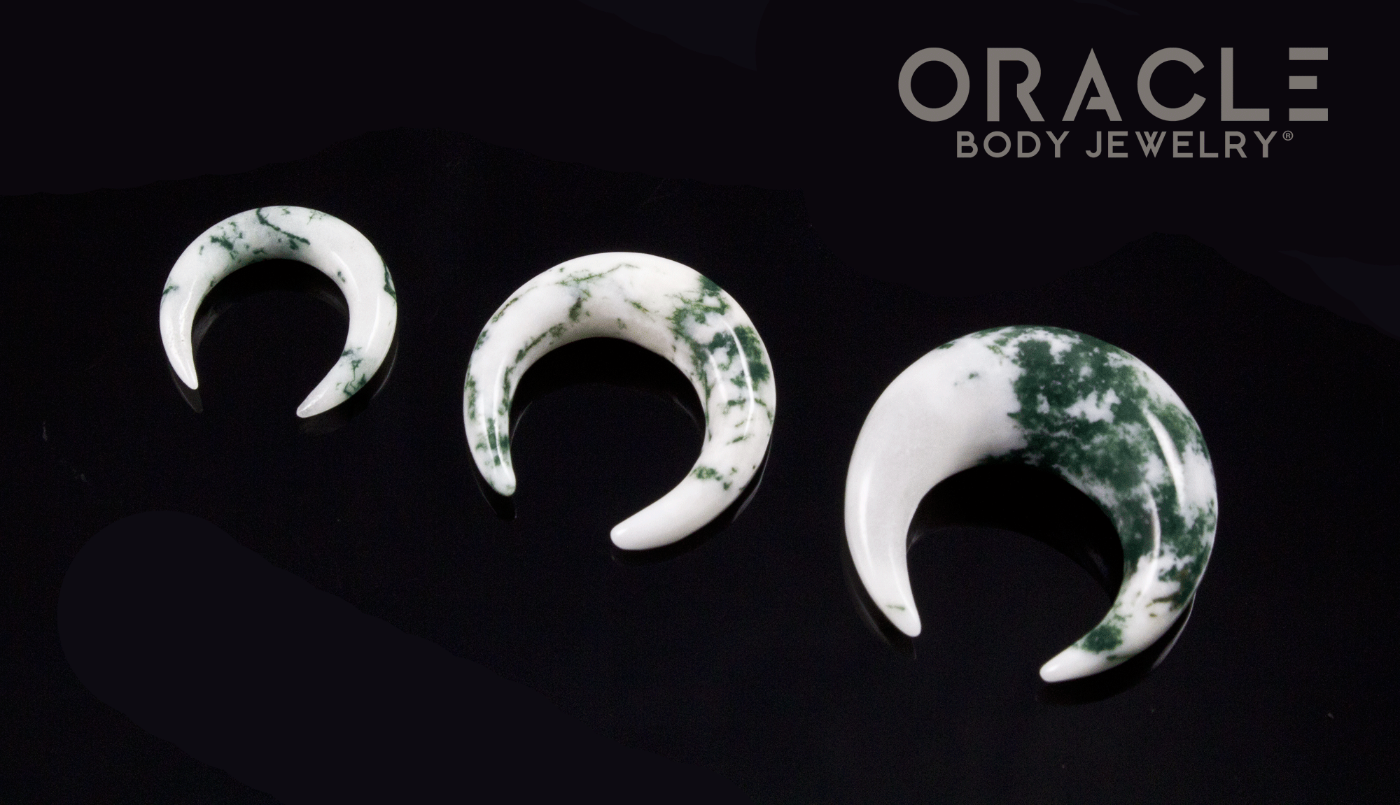 Green Tree Agate Pinchers