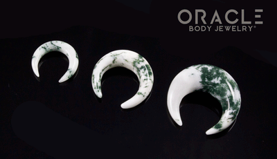 Green Tree Agate Pinchers