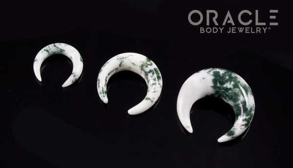 Green Tree Agate Pinchers