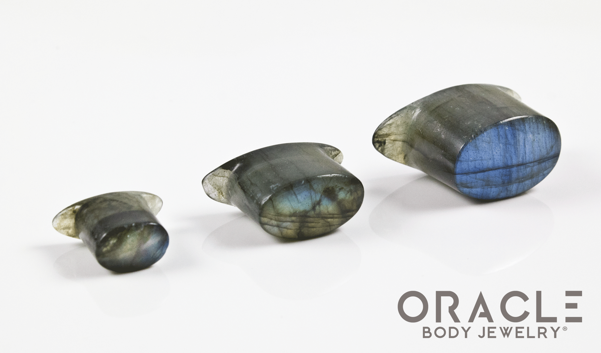 Labradorite Oval Labrets 2g Through 3/4"