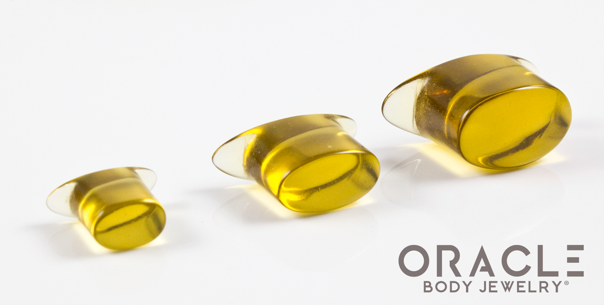 Honey Quartz Oval Labrets 2g Through 3/4"