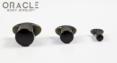 Black Obsidian Labrets 8g Through 1/2"