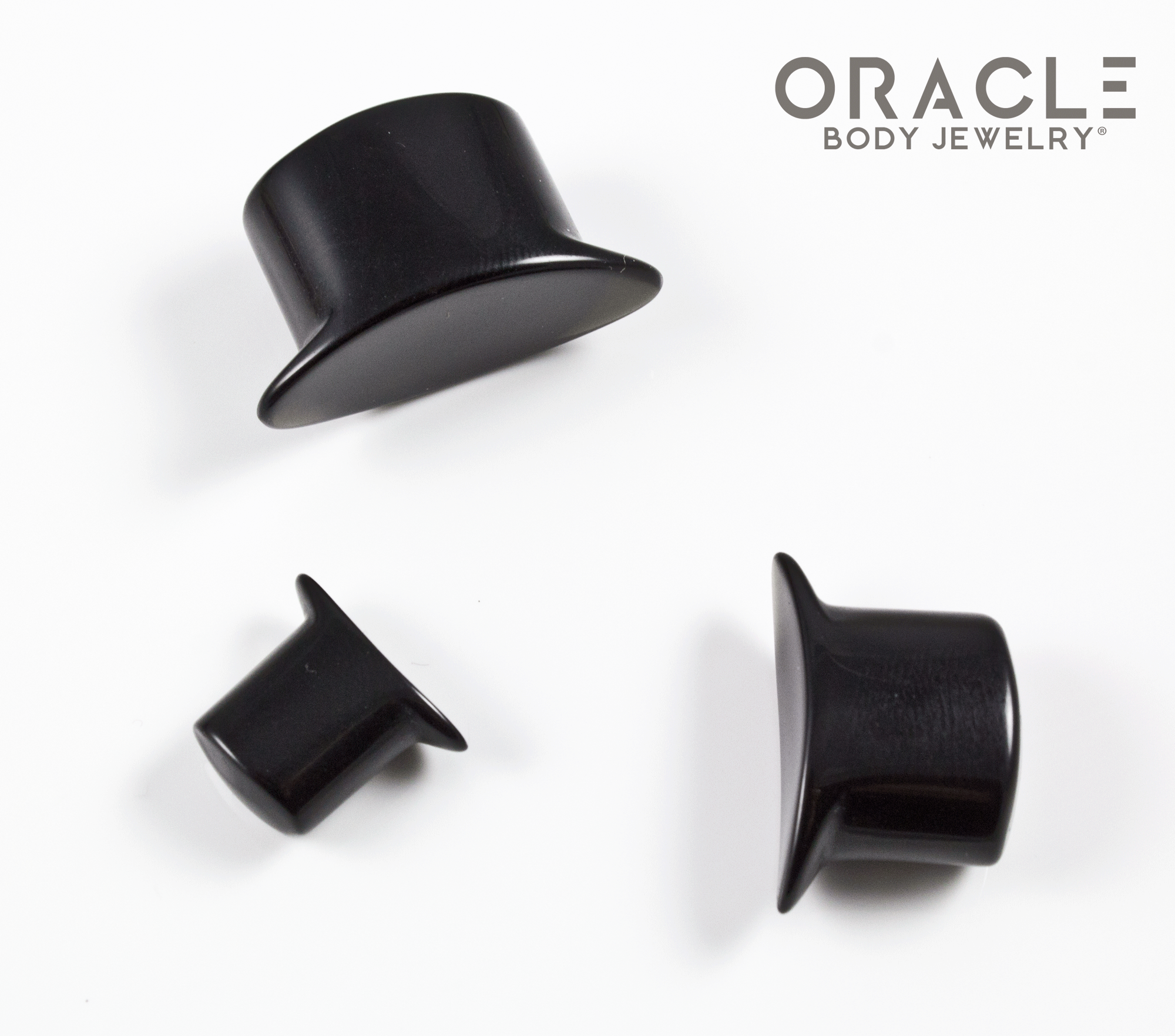 Black Obsidian Oval Labrets 2g Through 3/4"