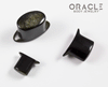 Gold Obsidian Oval Labrets 2g Through 3/4"