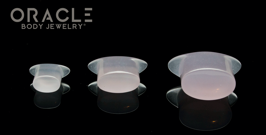 Lilac Quartz Oval Labrets 2g Through 3/4"