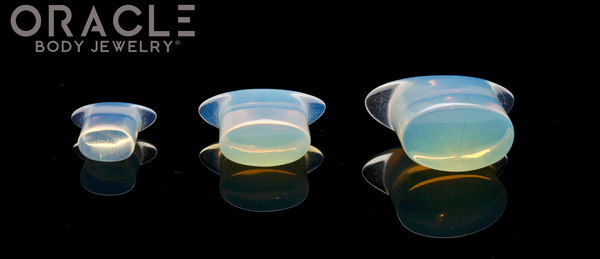 Opalite Oval Labrets 2g Through 3/4"
