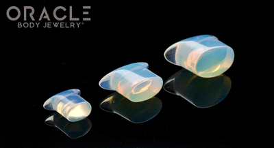 Opalite Oval Labrets 2g Through 3/4"