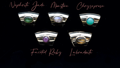 High Polish Brass Lobe Clickers with Stones