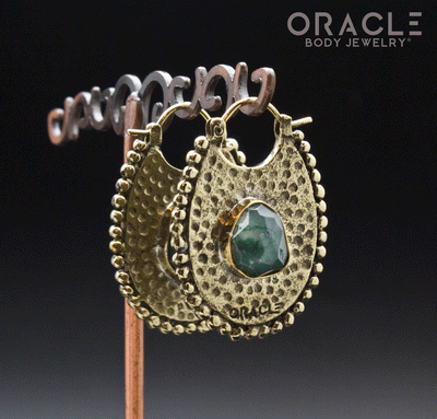 Coven with Free Form Faceted Moss Agate