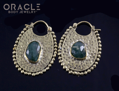 Coven with Free Form Faceted Moss Agate