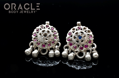 Silver Guajarat Ear Plugs