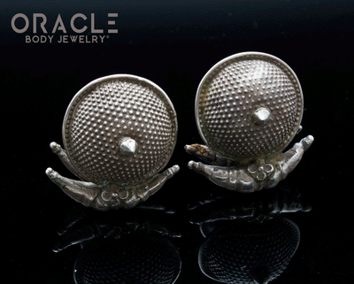 Old Medium Akota Silver Earrings