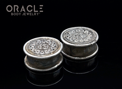 Old Dong Tribe Filagree Silver Ear Plugs