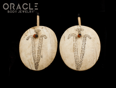 Old Konyak Naga Shell Earrings