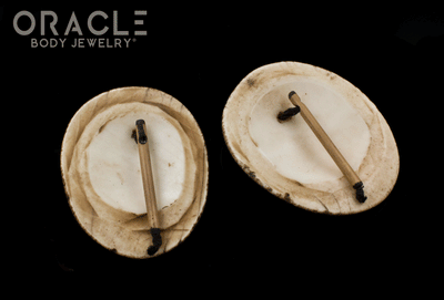 Old Konyak Naga Shell Earrings
