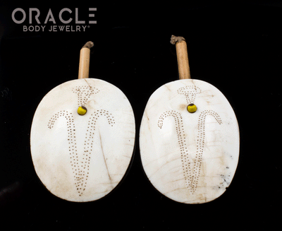 Old Konyak Naga Shell Earrings