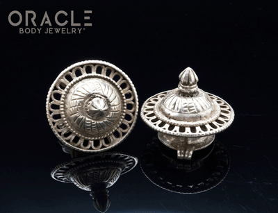 Silver Rabari Ear Plugs