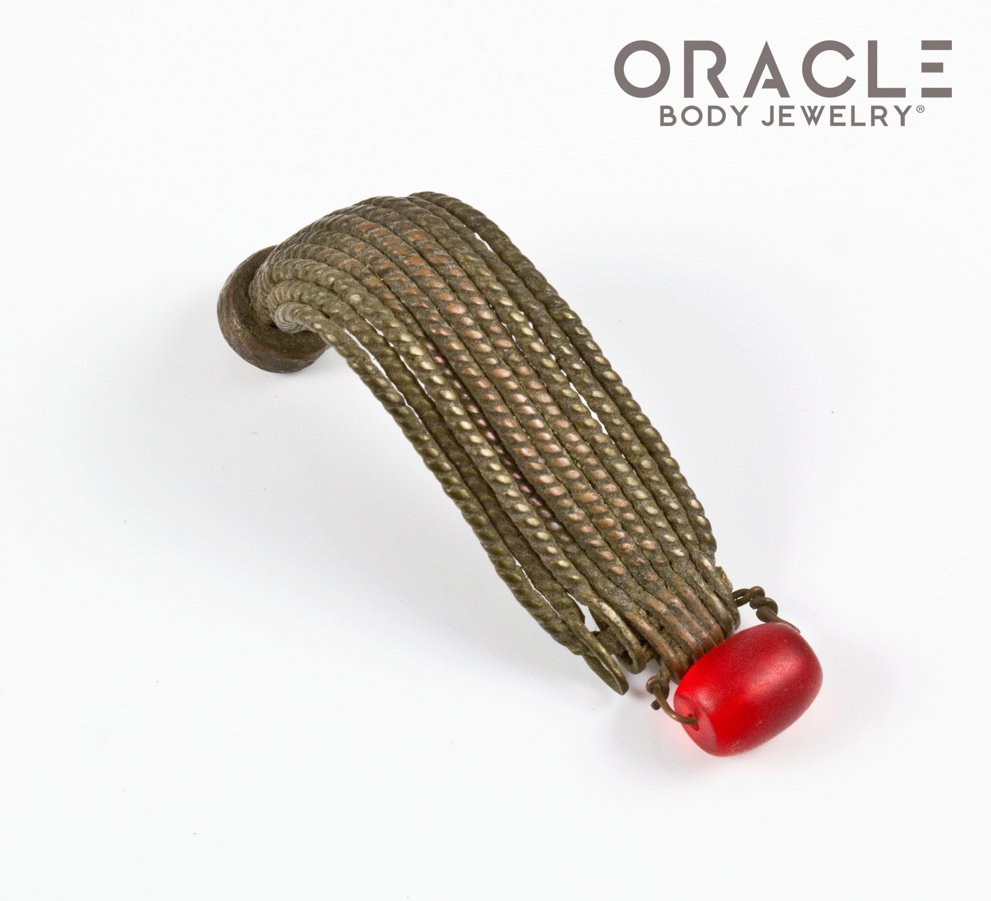 Toposa Wire Labret with Glass Bead