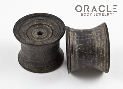 Old Sarawak Dayak Wood Ear Plugs