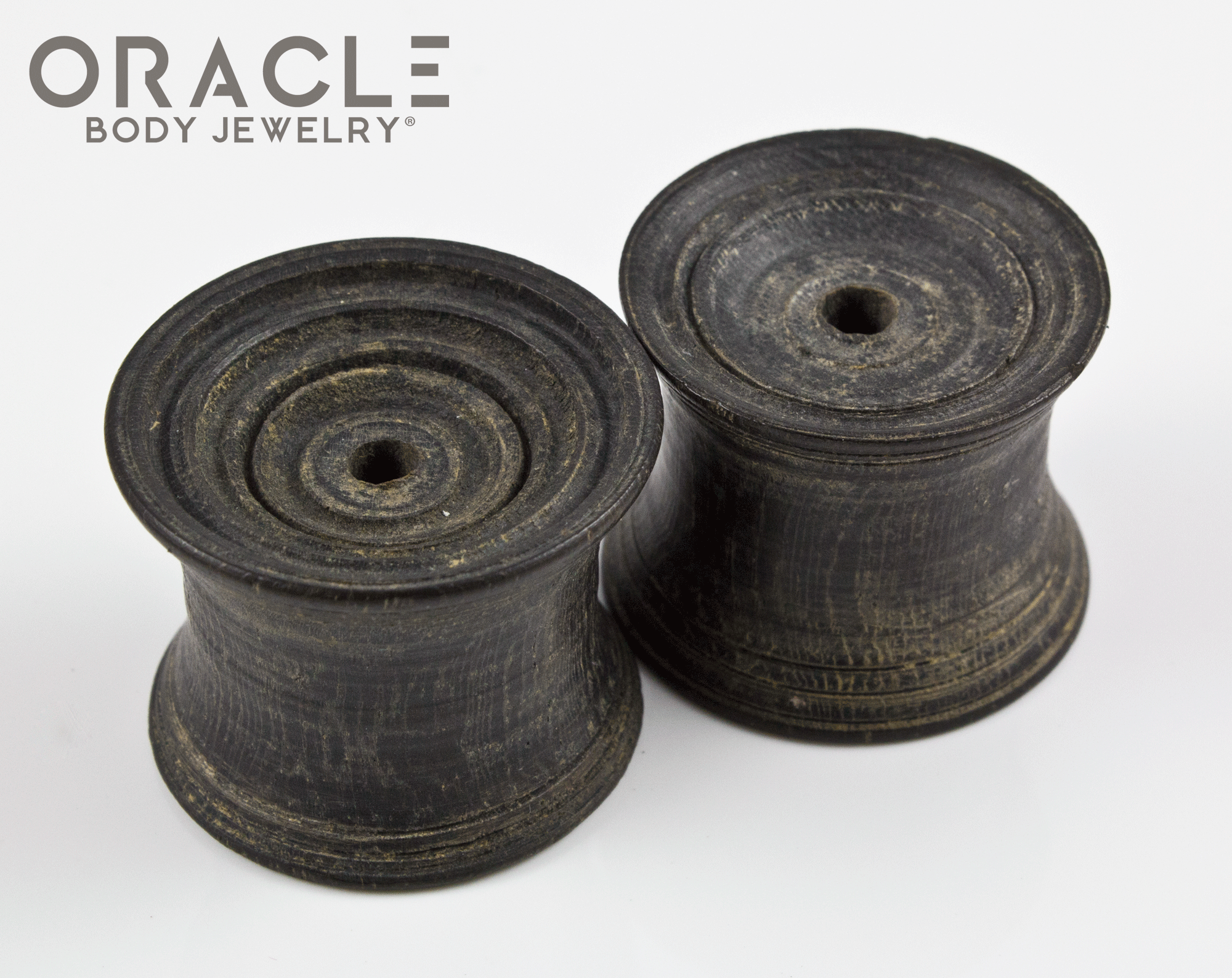 Old Sarawak Dayak Wood Ear Plugs