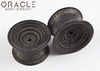 Old Very Large Sarawak Dayak Wood Ear Plugs