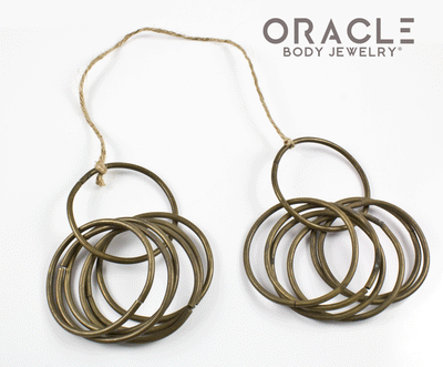 Old Large Dayak Rings / Earrings