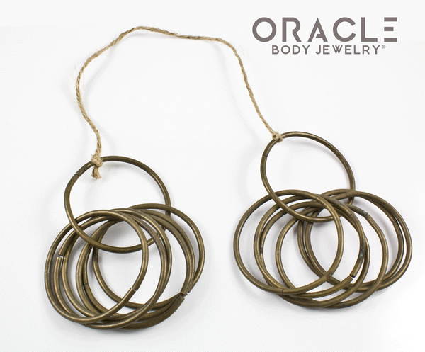 Old Large Dayak Rings / Earrings