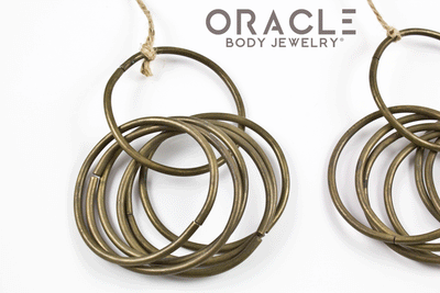 Old Large Dayak Rings / Earrings