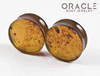 1-1/4" (32mm) Amber Double Flare Plugs