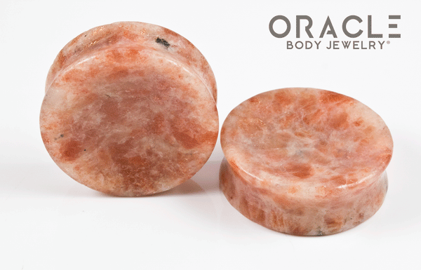 1-5/8" Sunstone Concave Plugs