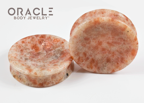 2" Sunstone Concave Plugs