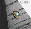 14k Labradorite Threadless Gold End