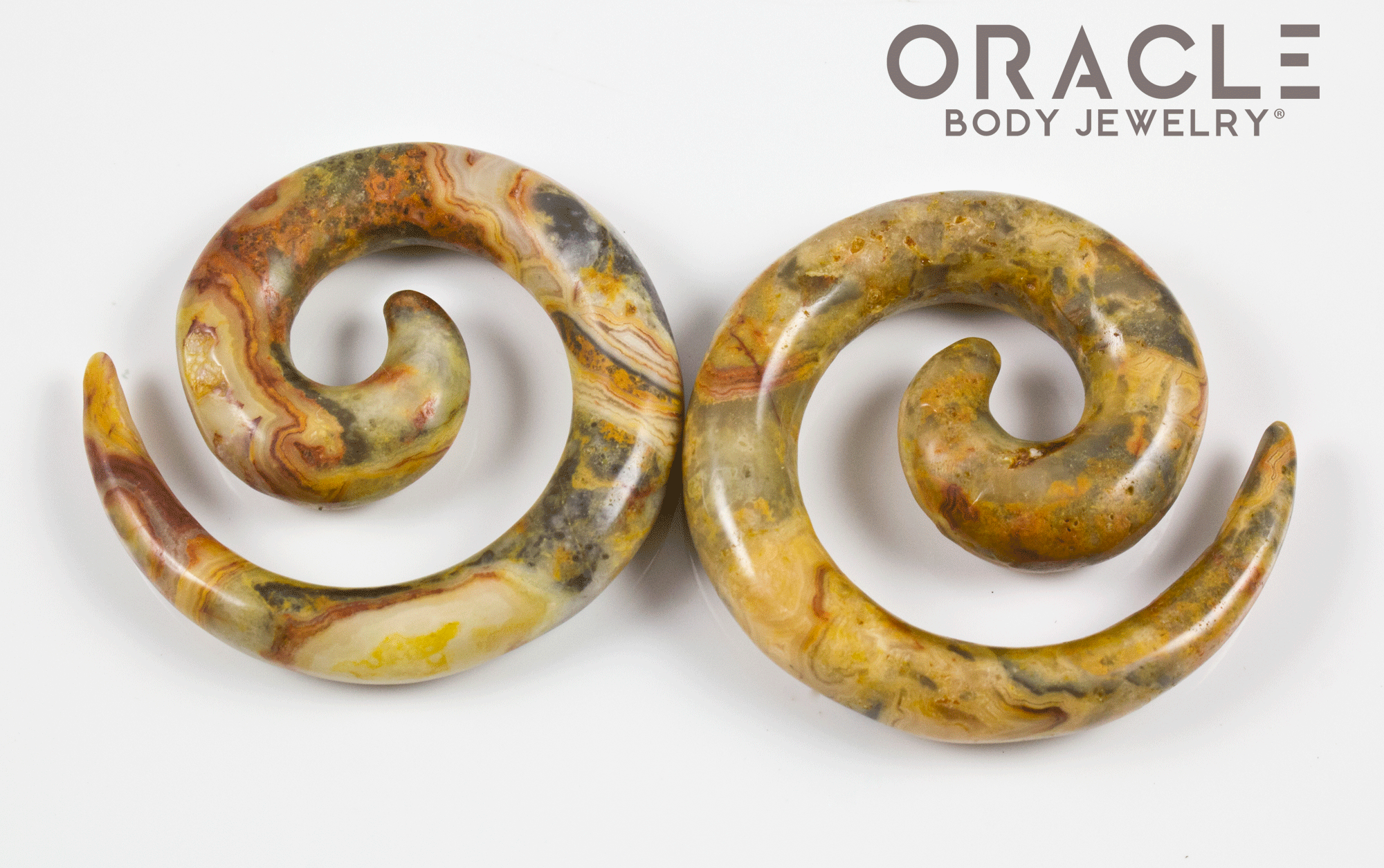00g Crazy Lace Agate Spirals