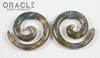 2g (7mm) Moss Agate Stone Spirals