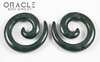 0g (8mm) Bloodstone Spirals
